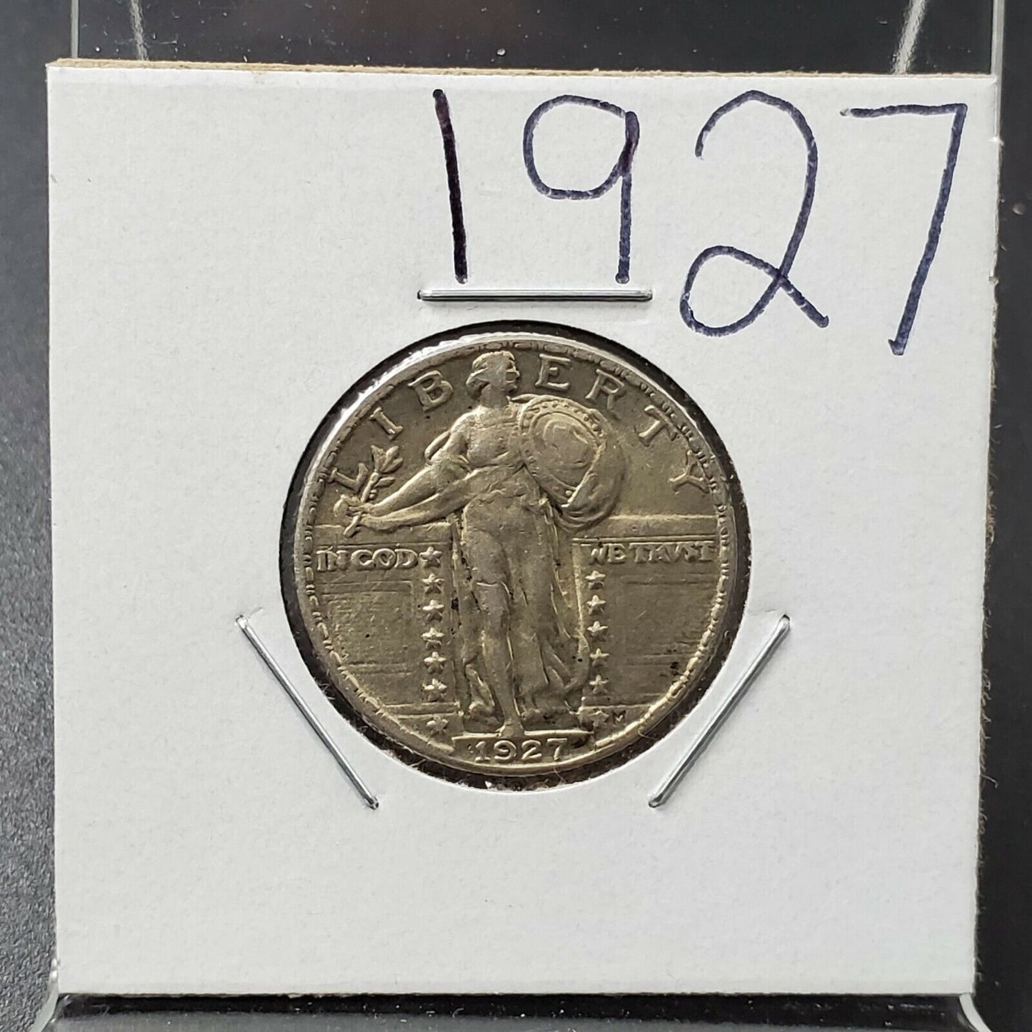 1927 P 25c Standing Liberty Silver Quarter Coin Choice AU About Uncirculated PQ