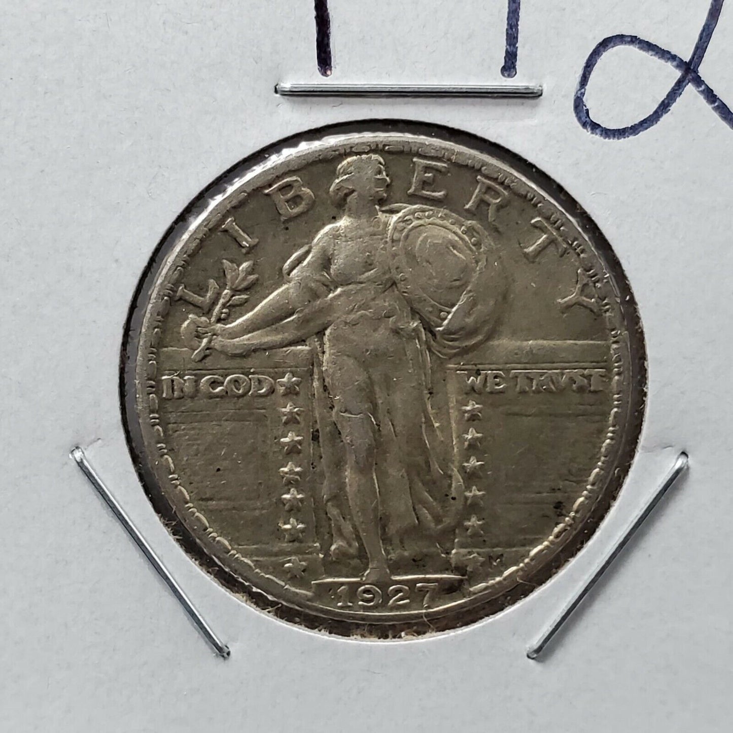 1927 P 25c Standing Liberty Silver Quarter Coin Choice AU About Uncirculated PQ