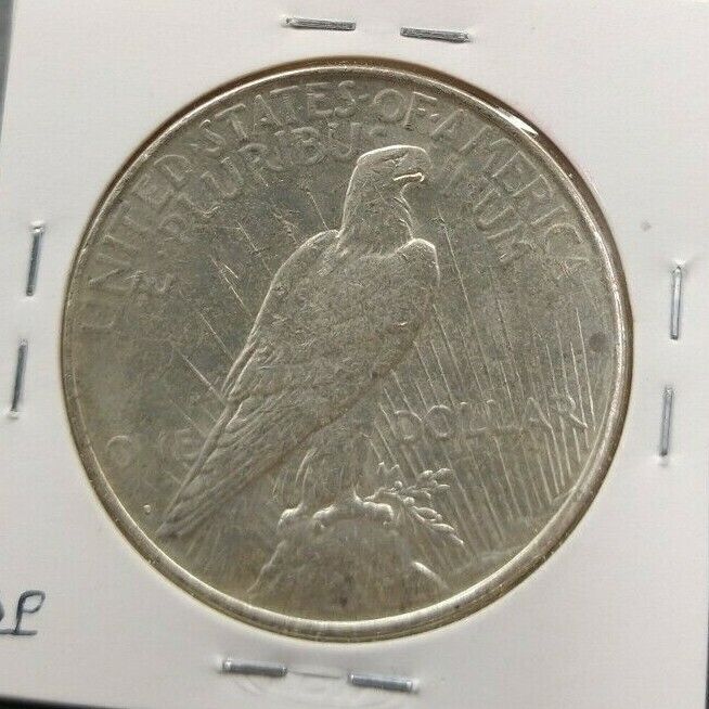 1922 D Peace 90% Silver Eagle Dollar Coin Average XF EF Extra Fine