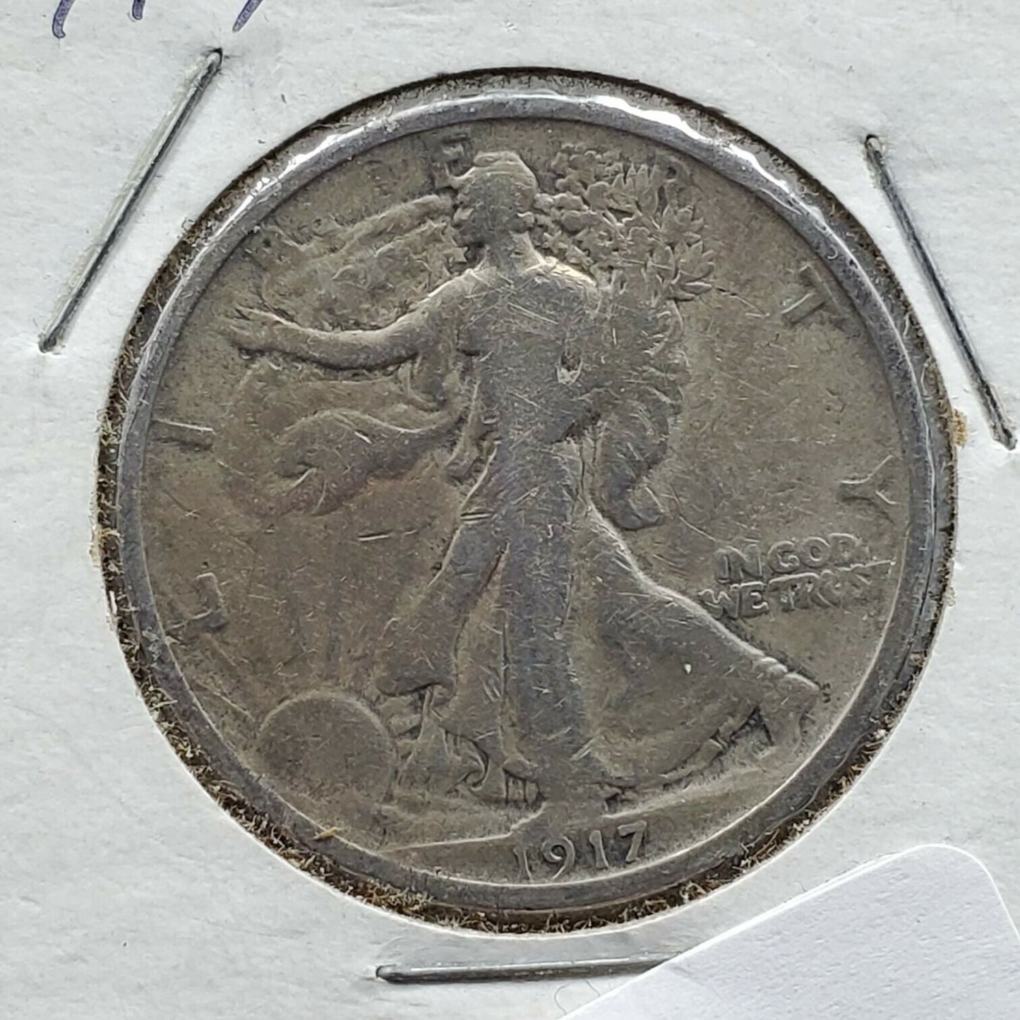 1917 P Walking Liberty Silver Half Dollar Coin Choice Circulated Condition