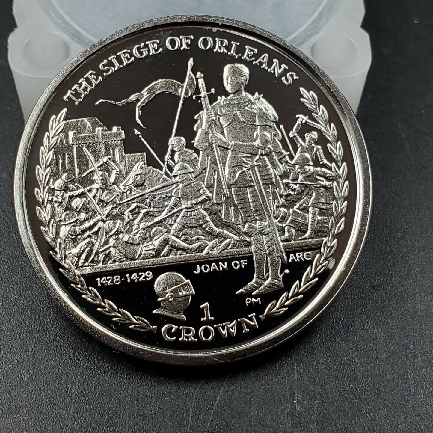 2006 Isle Of Man 1 Crown Siege of New Orleans 10k Mintage Gem Proof DCAM Silver