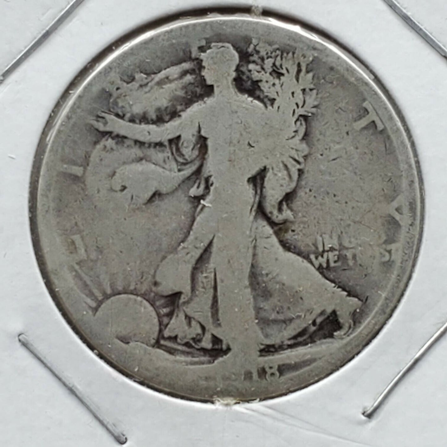 1918 S Walking Livery Silver Eagle Half Dollar Coin Choice AG ABOUT GOOD
