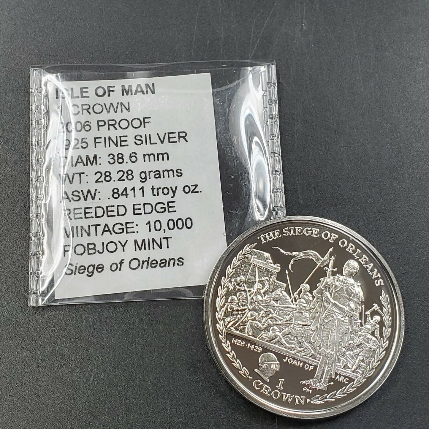2006 Isle Of Man 1 Crown Siege of New Orleans 10k Mintage Gem Proof DCAM Silver