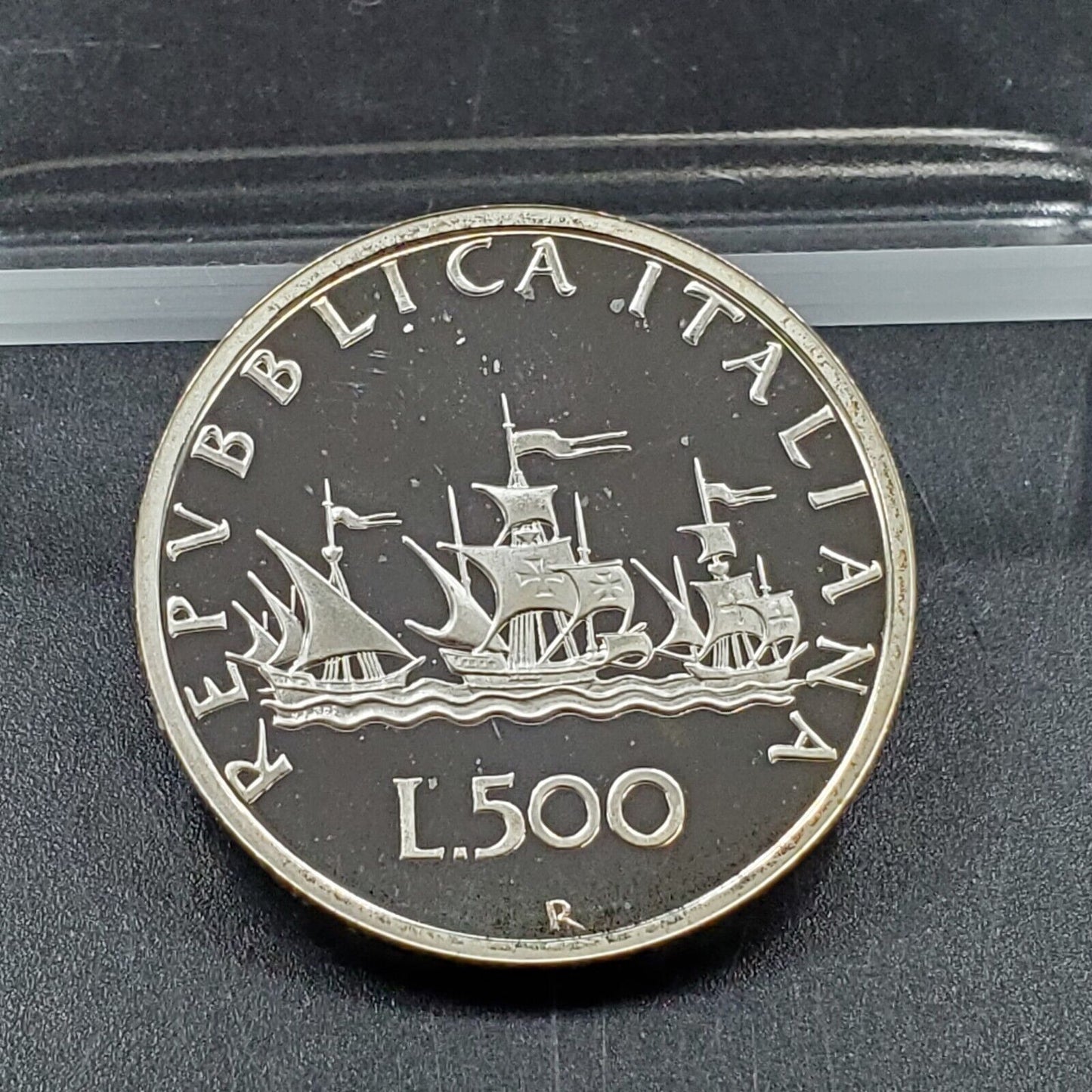 2001 Italy 500 Lire Silver Choice Proof Coin KM-98 Rome Mint