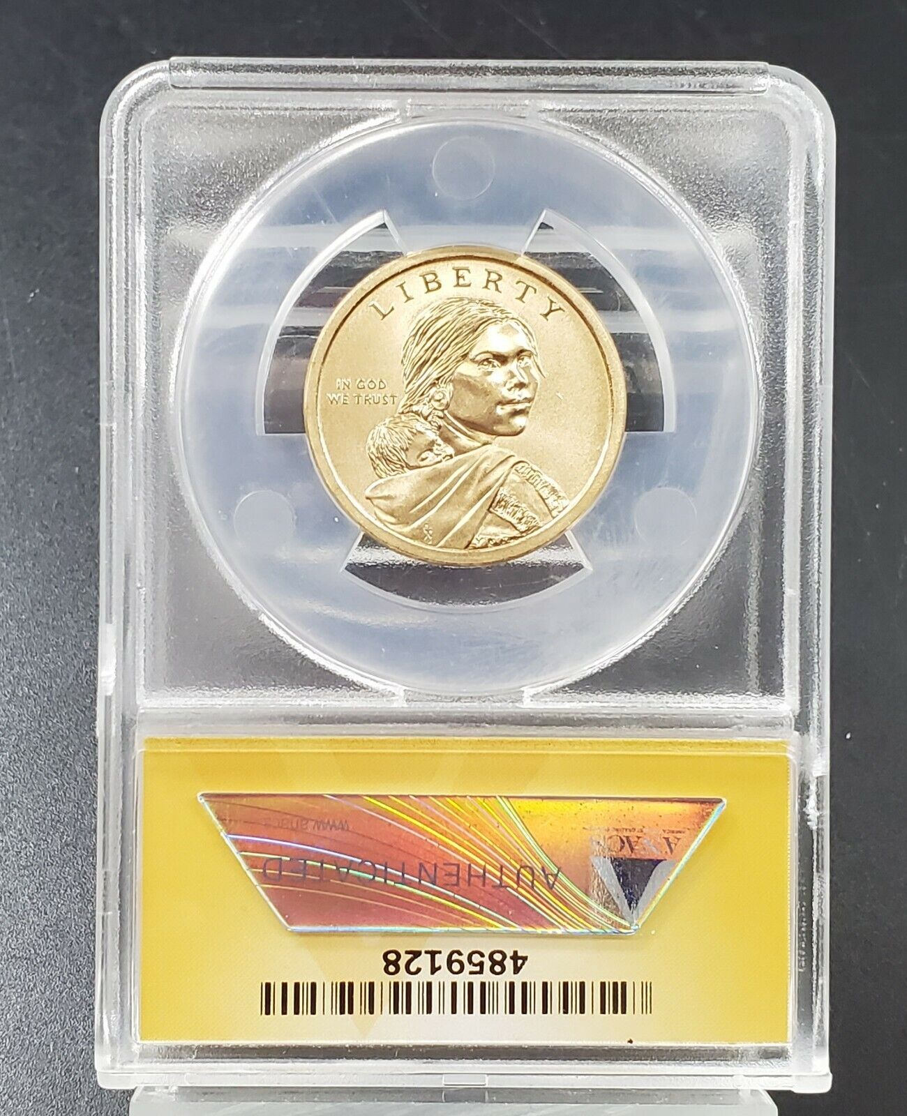 2014 D Native American Enhanced Uncirculated Dollar ANACS MS69