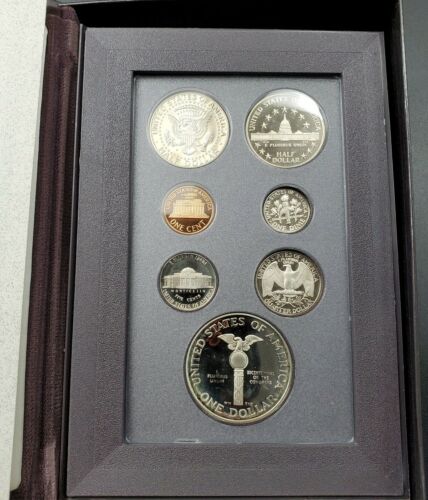 1989 S US Mint Prestige Proof Set OGP Box COA Silver Dollar - RobinsonsCoinTown