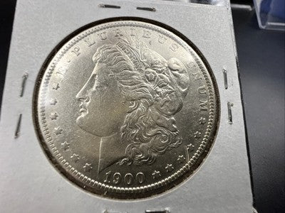 1900 O / CC Morgan Silver Dollar Coin AU Details OMM VAM