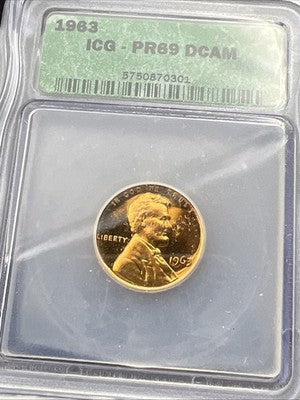 1963 P 1c Lincoln Memorial Cent Penny ICG PR69 DCAM #101
