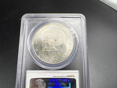 Bicentennial 1976 S $1 Ike Eisenhower 40% Silver Dollar Coin PCGS GEM MS66 #652