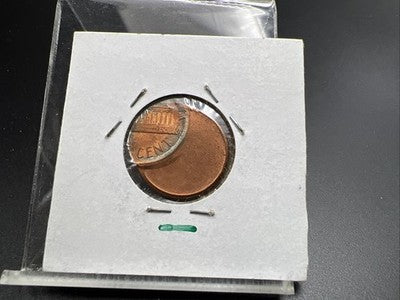 1989 1c Lincoln Memorial Cent Penny 60% Off Center BU UNC RB sk#3A