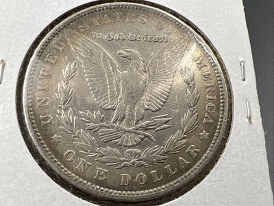 1878 P Reverse 1879 $1 Morgan Silver Dollar Coin VF Very Fine Neat Toning OBV