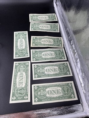 Lot of 7 CH VF 1957 $1 One Dollar US Silver Certificates Blue Seal Notes #251