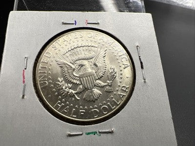1964 D 50c Kennedy 90% Silver Half Dollar Coin BU NC Neat Toning Obverse SK#3c