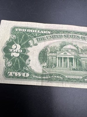 1953 B * Star $2 Two Dollar USN Red Seal Good / VG Circ #151