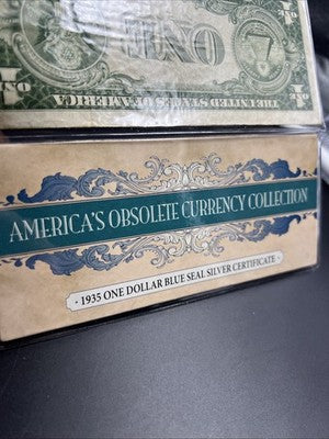 1935 D $1 One Dollar Wide Margin Variety Silver Certificate Fine Circ #76