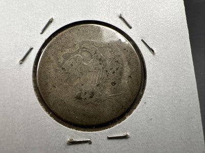1876 25c Seated Liberty Silver Quarter Coin AG About Good Circulated #A