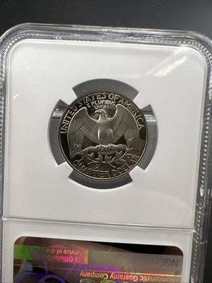 1991 S 25c Washington Clad Proof Quarter Coin PF67 UCAM NGC South Beach Holder