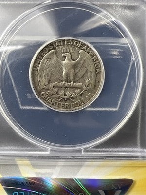 1932 S 25c Washington Silver Quarter Coin ANACS F12 Fine Key Date #702