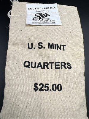 U.S. Mint Bag of 100 2000 D 25c South Carolina State Statehood Quarters BU UNC