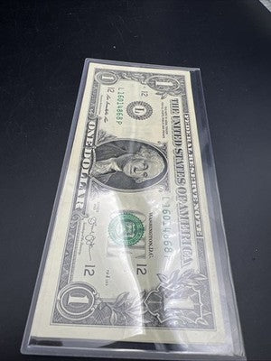2 Consecutive 2013 $1 FRN Federal Reserve Notes Choice UNC #869