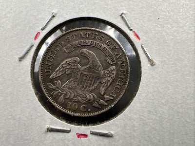 1832 10c Capped Bust Silver Dime Coin Choice VF Very Fine Circ