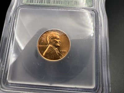 1955 S Lincoln Wheat Cent Penny Coin ICG MS67 RD #244