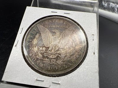 1879 P $1 Morgan Silver Dollar Coin CH AU About UNC Neat Toning Toner