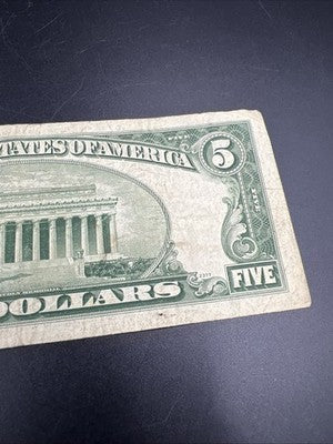 1950 B $5 FRN Federal Reserve Note VG Very Good Circ Five Dollar Bill #680