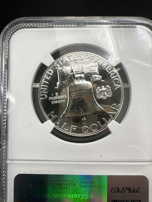 1962 50c Franklin 90% Silver Half Dollar Coin PF66 NGC Nice Coin #027