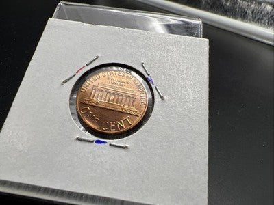 1985 P 1c Lincoln Memorial 1c Penny Coin Major Die Cud Error CH BU UNC RB sku#3