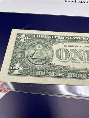 2009 $1 FRN Federal Reserve Note Lucky Serial Number 77735666 Fine Details