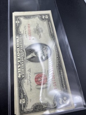 Lot of 5 1953 B $2 USN United States Notes CH VF Very Fine Circ #155