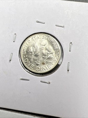 2 Coin Roosevelt Collector's Lot 1955 S 1958 D 10c Silver Dime Coins BU SK#a