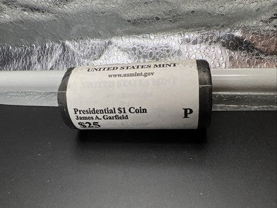 2011 P James A Garfield Presidential Dollar US Mint BU Roll 25 Coins Unc