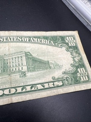 1950 D $10 FRN Federal Reserve Note Green Seal Very Circ #427