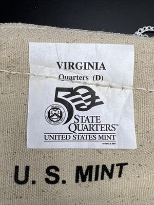 U.S. Mint Bag of 100 2000 D 25c Virginia State Statehood Quarters BU UNC