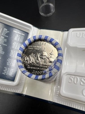 US Mint Certified 2000 D Virginia State Statehood Quarter Roll BU UNC