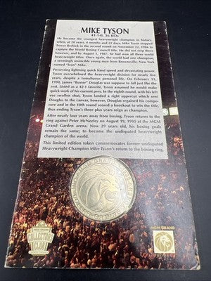MGM Grand Mike Tyson Fight Commemorative Casino Gaming Token Uncirculated