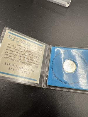 Franklin Mint Complimentary Miniature Silver Medal NO display card