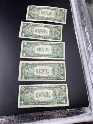 Lot of 5 1935 Silver Certificates Fine / VF Circ #703