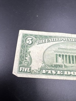 1953 $5 US Silver Certificate Note Five Dollar Bill VG Very Good Circ #692