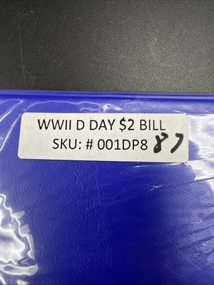 WW2 DDay Colorized 2017 A 2 Two Dollar Federal Reserve Note Unc #87