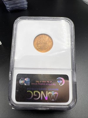 1939 S 1c Lincoln Wheat Cent Penny Coin NGC MS67 RD #005