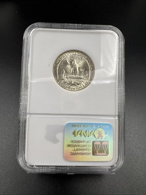 1954 S 25c Washington Silver Quarter Coin Gem BU Certified MS66 NGC #040