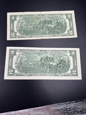 $2 Bill Collector's Lot Lucky 333s repeat Serial # 1976 $2 & 2017 $2 Bills Circ