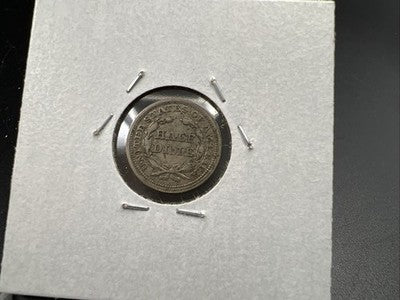 1854 With Arrows 5c Seated Liberty Silver Half Dime VF Very Fine Circ