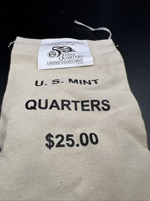 U.S. Mint Bag of 100 2001 P 25c North Carolina State Statehood Quarters BU UNC