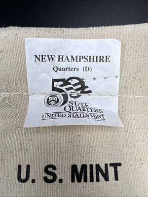 U.S. Mint Bag of 100 2000 D 25c New Hampshire State Statehood Quarters BU UNC