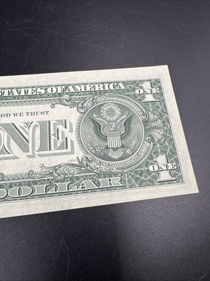 1969 $1 One Dollar FRN Federal Reserve Note UNC #809