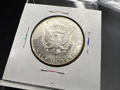 1964 D 50c Kennedy 90% Silver Half Dollar Coin BU NC Neat Toning Obverse SK#1